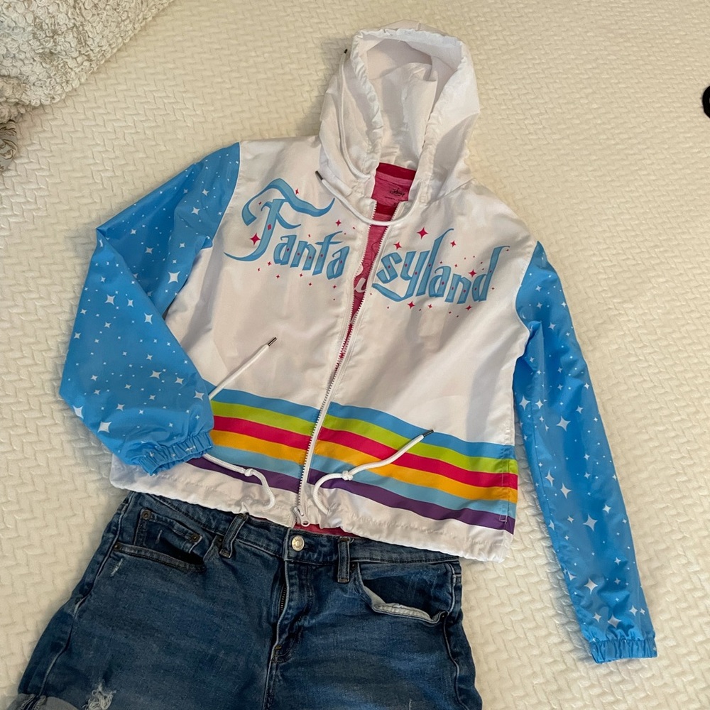 Disney hooded windbreaker.
